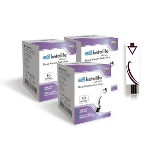 【eBmonitor醫必】eBketolife 暐世血酮試紙30片(30片血酮試紙+30支採血針)
