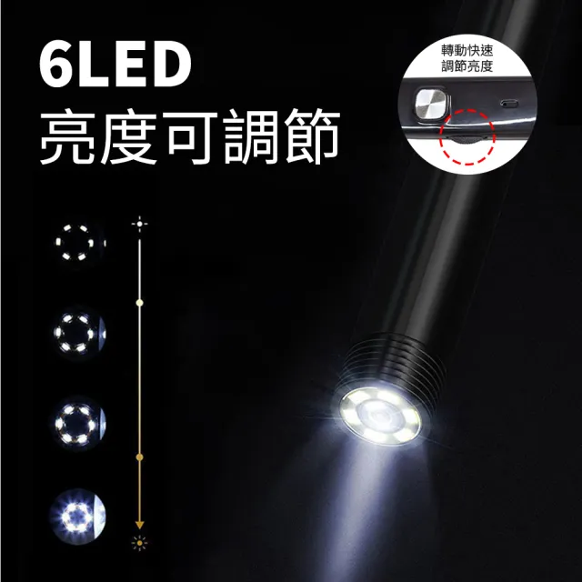 【精準科技】手機內視鏡 窺視鏡 5米硬線 管道內窺鏡 工業用內視鏡 延伸鏡頭 管道維修(550-MVB500)