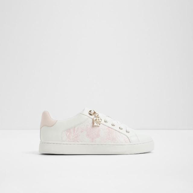 【ALDO】ELGATA-時尚簡約設計小白鞋-女鞋(粉色圖騰)