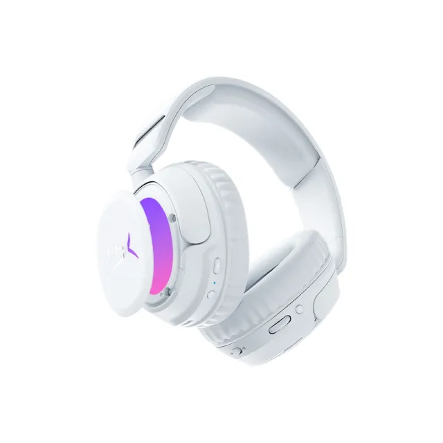 【HyperX】Cloud Flight 2 颶風天隼2 — RGB雙模無線電競耳機 白色(B5VC5AA)