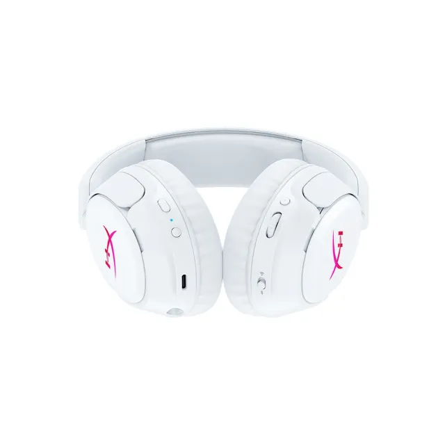 【HyperX】Cloud Flight 2 颶風天隼2 — RGB雙模無線電競耳機 白色(B5VC5AA)