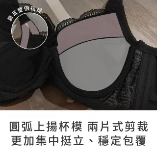 【玉如阿姨】深夜獨白內衣※0796黑(C.D.E罩 重機能  集中 低脊心 涼感 台灣製)