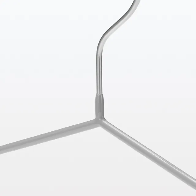 【MUJI 無印良品】不易滑脫鋼製衣架/10支組/約寬41cm(5入組/共50支)