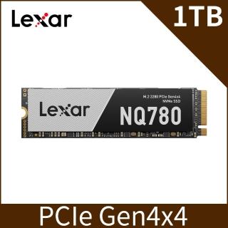 【Lexar 雷克沙】NQ780 M.2 2280 PCIe Gen4x4 NVMe 1TB 固態硬碟