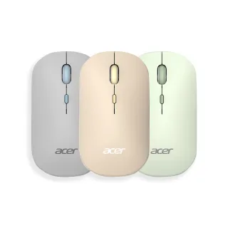 【Acer 宏碁】Acer M17無線藍牙雙模輕漾滑鼠(綠/奶茶/灰藍)