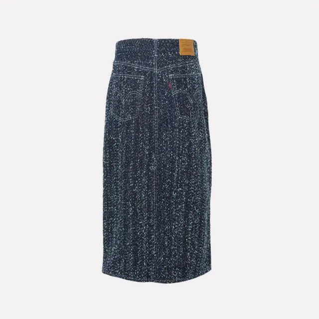 【LEVIS】牛仔裙 丹寧裙 中間開岔 牛仔短裙 熱賣單品 0050P-0000