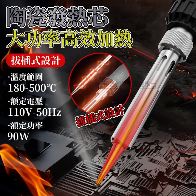 【IDREES 伊德萊斯】智能便攜電烙鐵 90W可調溫電烙筆 電烙鐵焊槍(電焊槍 焊槍 烙畫 電焊筆 銲錫)