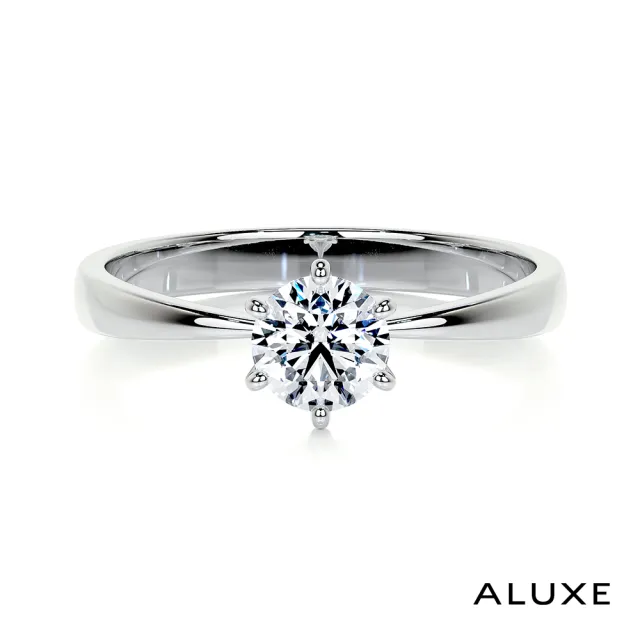 【ALUXE 亞立詩】0.30克拉 18K金 求婚鑽戒 RS0888(3色任選)