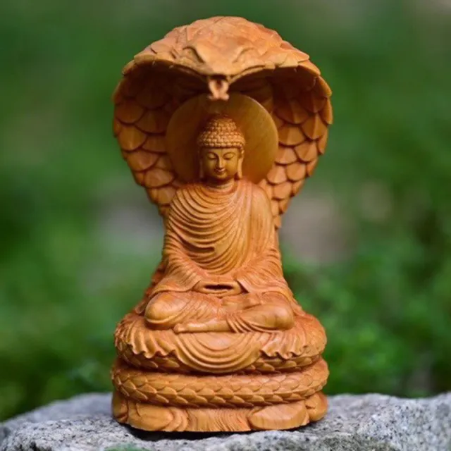 【KT DADA】佛像擺件 禪意擺設 木雕 擺件 崖柏木 保平安 大日如來 坐禪釋迦摩尼