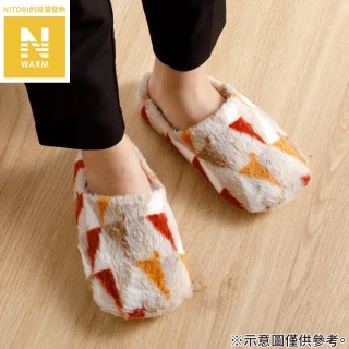 【NITORI 宜得利家居】吸濕發熱 拖鞋 N WARM TR2501 RE M(N WARM 吸濕發熱 拖鞋 鞋)