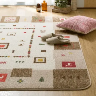 【NITORI 宜得利家居】吸濕發熱 地毯 N WARM GB g 185×185 MX51(N WARM 吸濕發熱 地毯)