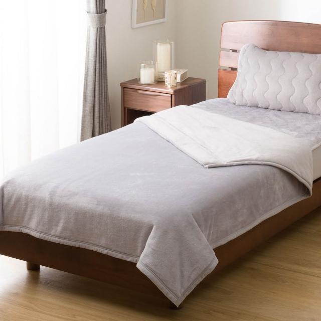 【NITORI 宜得利家居】吸濕發熱 毛毯 N WARM GY A2510 雙人(N WARM 吸濕發熱 毛毯 毯)