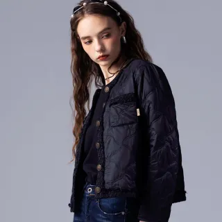 【BLUE WAY】女裝 小香風拼接圓領絎縫 外套-ETBOITE箱子