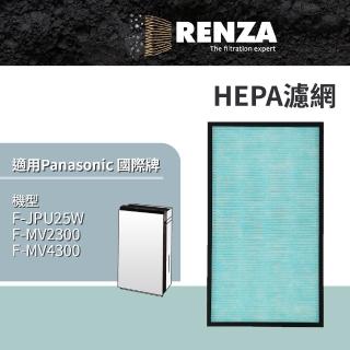 【RENZA】適用 Panasonic 國際牌 F-JPU25W 空氣清淨機 空間除菌脫臭機(HEPA濾網 濾芯 濾心)