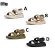【FitFlop】F-MODE GO 可調式厚底後帶涼鞋/亮片/皮革涼鞋-女(多色)