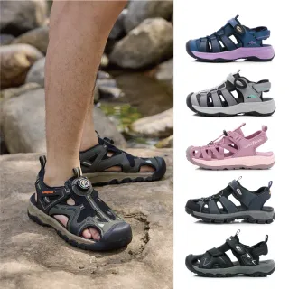 【GOODYEAR 固特異】護趾運動涼鞋/男女款 快速穿脫-磁吸 束扣 旋扣(多款任選)