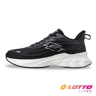 【LOTTO】男 寬楦 SPEED EVO 250 輕量避震跑鞋(黑-LT5AMR9990)