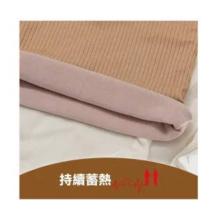 【amica】午後懸日暖色直條保暖背心(保暖背心 內搭 乳膠杯墊 發熱衣 加絨  V領小可愛 加絨背心)