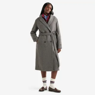 【Roots】Roots女裝- ALMA 長版大衣(黑色)