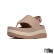 【FitFlop】F-MODE 菱格紋厚底後帶夾腳涼鞋-女(三色)