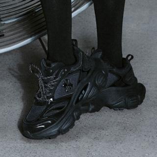 【MLB】厚底老爹鞋 KARINA同款 運動休閒鞋 Winner Chunky系列 紐約洋基隊(3ASHW015N-50BKD)