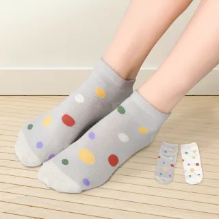 【MORINO】7雙組日韓風造型船襪/除臭襪-彩球(女 襪子 船襪 短襪 隱形襪 棉襪)