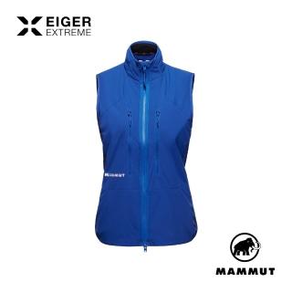 【Mammut 長毛象】Eiger Nordwand IN Flex Air Vest 極限艾格防潑保暖立領背心 艾格藍 女款 #1013-04040