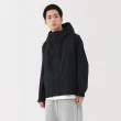 【MUJI 無印良品】男撥水加工連帽風衣外套(黑色/卡其綠/摩卡棕)