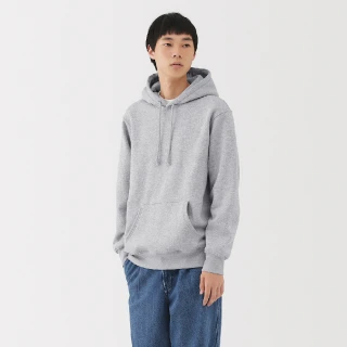 【MUJI 無印良品】男裏毛連帽上衣(灰色/墨灰/黑色/象牙白/深藍)