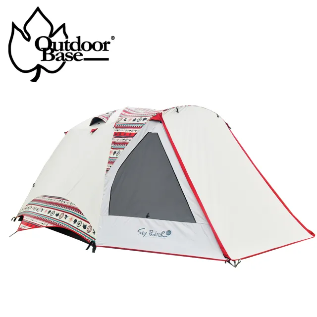 【Outdoorbase】彩繪天空SP 270 4-6人帳篷含地布(耐水壓抗UV帳篷 coleman氣候達人帳篷加強版)