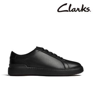 【Clarks】男鞋 Courtlite City 簡約時尚綁帶休閒鞋 板鞋(CLM85242C)