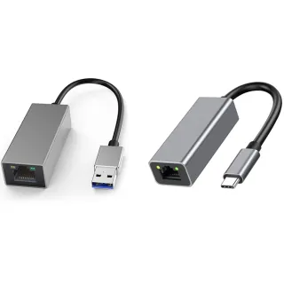 【ZA 喆安】Type-C/A HUB轉接集線器(支援USB3.2 to RJ45 1G乙太網路卡 適用MacBook/平板/筆電網路卡)