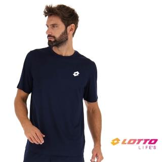 【LOTTO】男 訓練T-SHIRT(深藍-LT2167691CI)