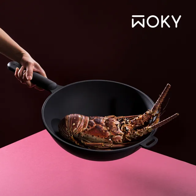 【WOKY 沃廚】恰恰鍋 32CM炒鍋-單鍋(台灣製無塗層不沾鍋)