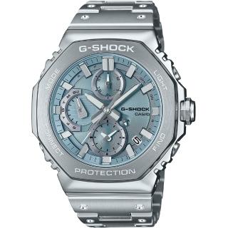 【CASIO 卡西歐】G-SHOCK 太陽能藍芽八角計時錶 情人節 送禮(GMC-B2100AD-2A)