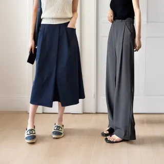 【Amore】顯瘦剪裁多款氣質長褲/長裙 西裝褲女 直筒褲 直筒長褲(質感長褲氣質瞬間升級)