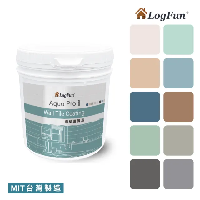 【樂客】磁磚漆 - 浴室牆壁磁磚改色、衞浴防水翻新｜單罐[1kg](防霉不卡垢、耐擦洗、防水)