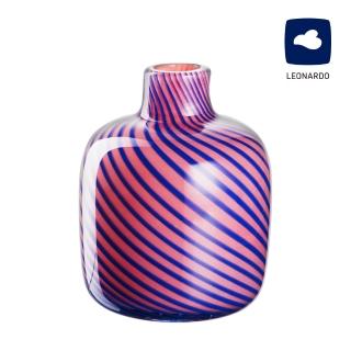 【LEONARDO 裡歐】FILO 粉彩拉花玻璃花瓶 16cm(居家擺飾/桌上花瓶/插花/園藝)