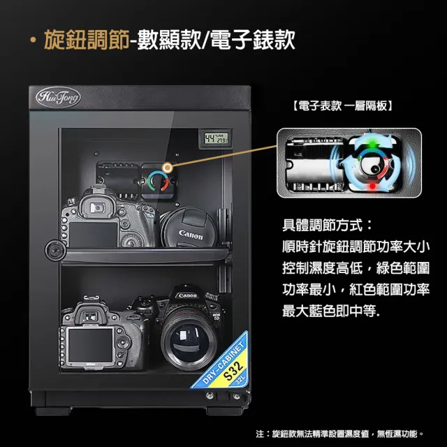 【AMITOF】防潮箱 惠通防潮箱 32L電子雙層防潮箱(除濕 防潮 惠通 幹燥箱 除濕防霉)