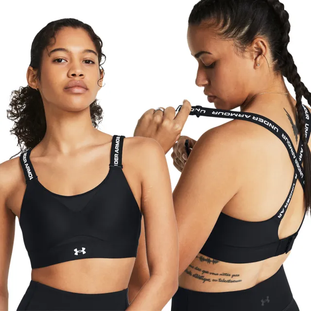 【UNDER ARMOUR】UA 女 Infinity 高衝擊運動內衣_1384112-001(黑色)