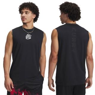 【UNDER ARMOUR】UA 男 Curry 背心 1390352-001(黑色)