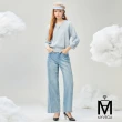 【MYVEGA 麥雪爾】MA褲耳刷色丹寧牛仔九分落地彎刀褲/喇叭長褲-多款任選(日系/丹寧/牛仔褲/女下著/寬褲)
