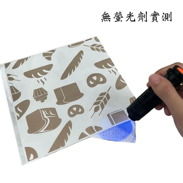 【CLEAN 克林】最厚 L型淋膜印花紙袋 50入/單包(防油袋 漢堡袋 三明治袋 貝果袋 吐司袋 泡芙袋 輕食)