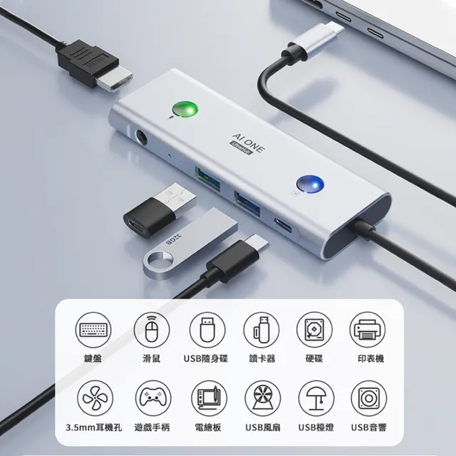 【PowerRider】AI ONE UltraHub AI 集線器(HB-PX AI ChatGPT HUB)