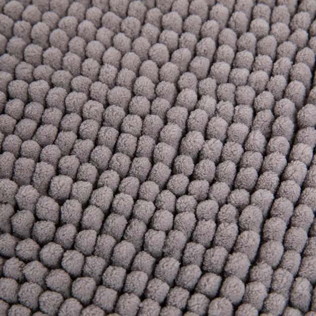 【特力屋】Home Zone 極吸水雪尼爾踏墊 太空灰 60x40cm