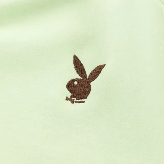【PLAYBOY】嫩綠色流線拼接長上衣(嫩綠色)