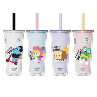 【LocknLock 樂扣樂扣】酷趣 珍奶 吸管杯 750ml /個 HAP-533 系列