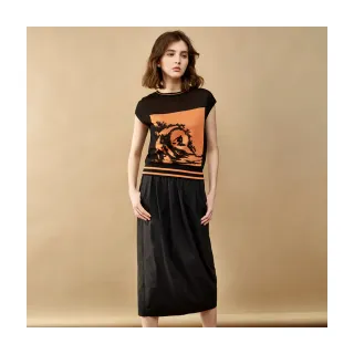 【Le Polka】黑色休閒長裙-女