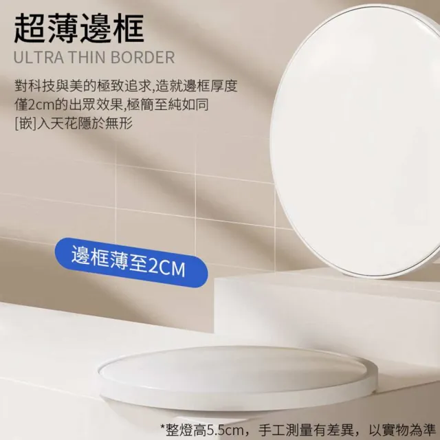 【聚美照明】吸頂燈 防潮吸頂燈 超薄三防吸頂燈 28cm三防燈（白光24w）超薄款(防潮/防霉/防蚊)