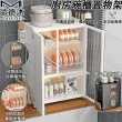 【歐德沐】廚房碗櫃置物架 兩層款 50*31.5*52公分 碳鋼材質(碗碟收納架 餐廚櫃 瀝水籃 碗架 預購15天)